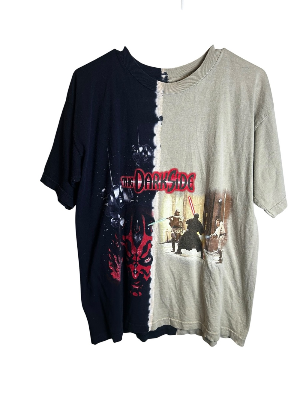 VTG 1999 Star Wars Episode 1 Split Dye Darth Maul Fits Adult Medium RARE